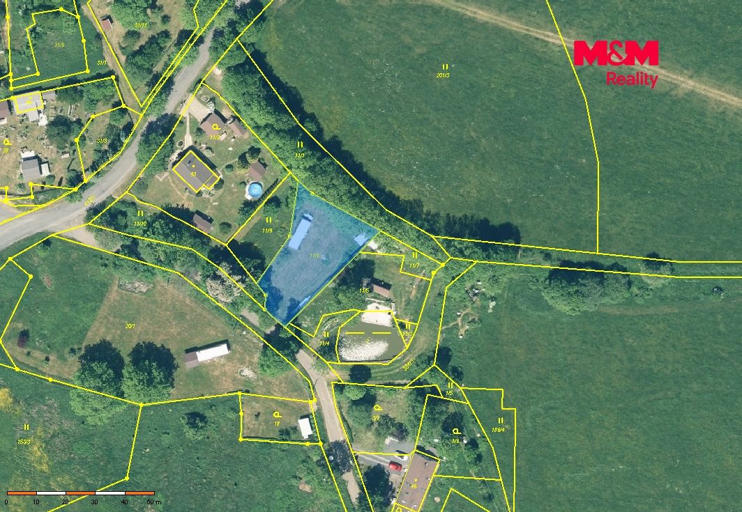 Prodej pozemku k bydlení, 913 m², Útvina - Český Chloumek
