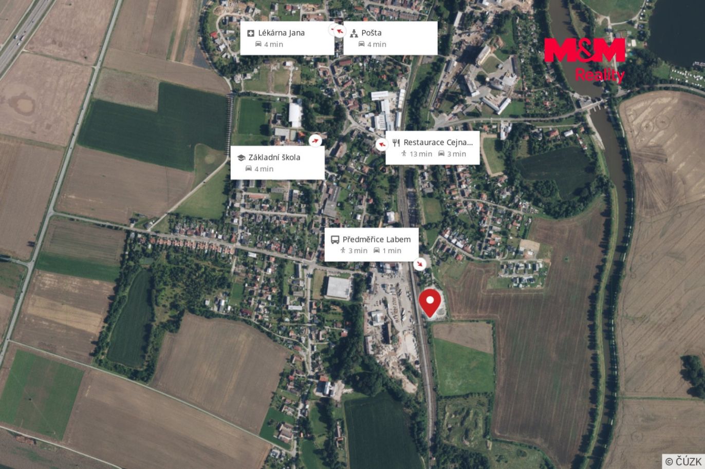 mapa okolí