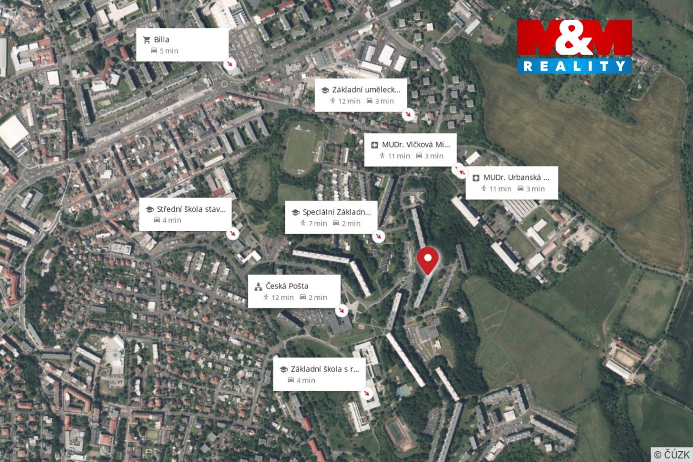 Mapa okolí