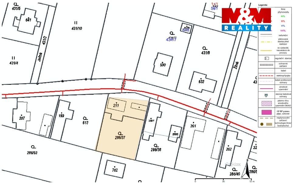 Prodej stavebního pozemku, 844 m², Pacov u Říčan, ul. Mírová