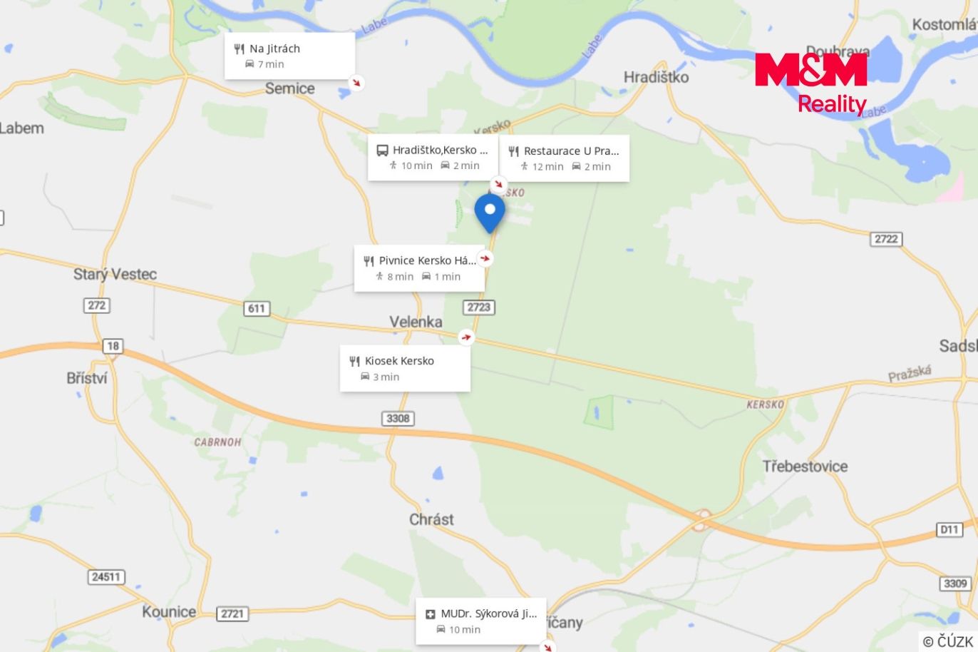 Mapa okolí