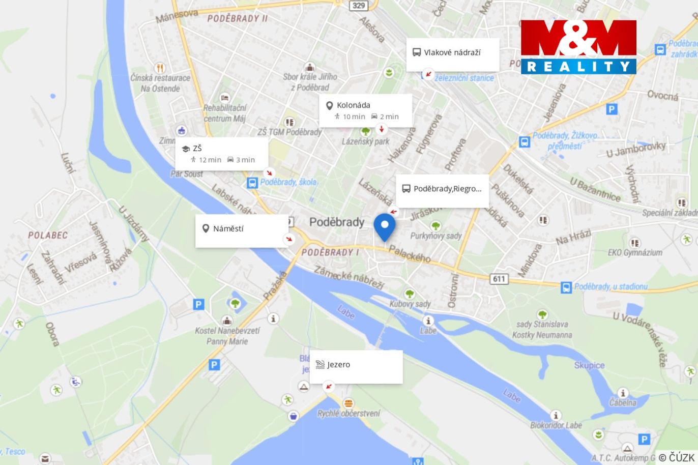 Mapa okolí