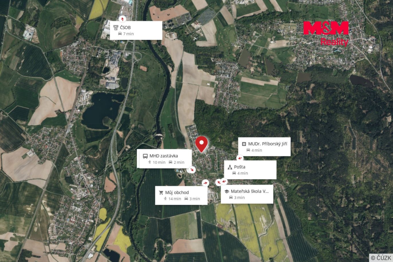 mapa okolí