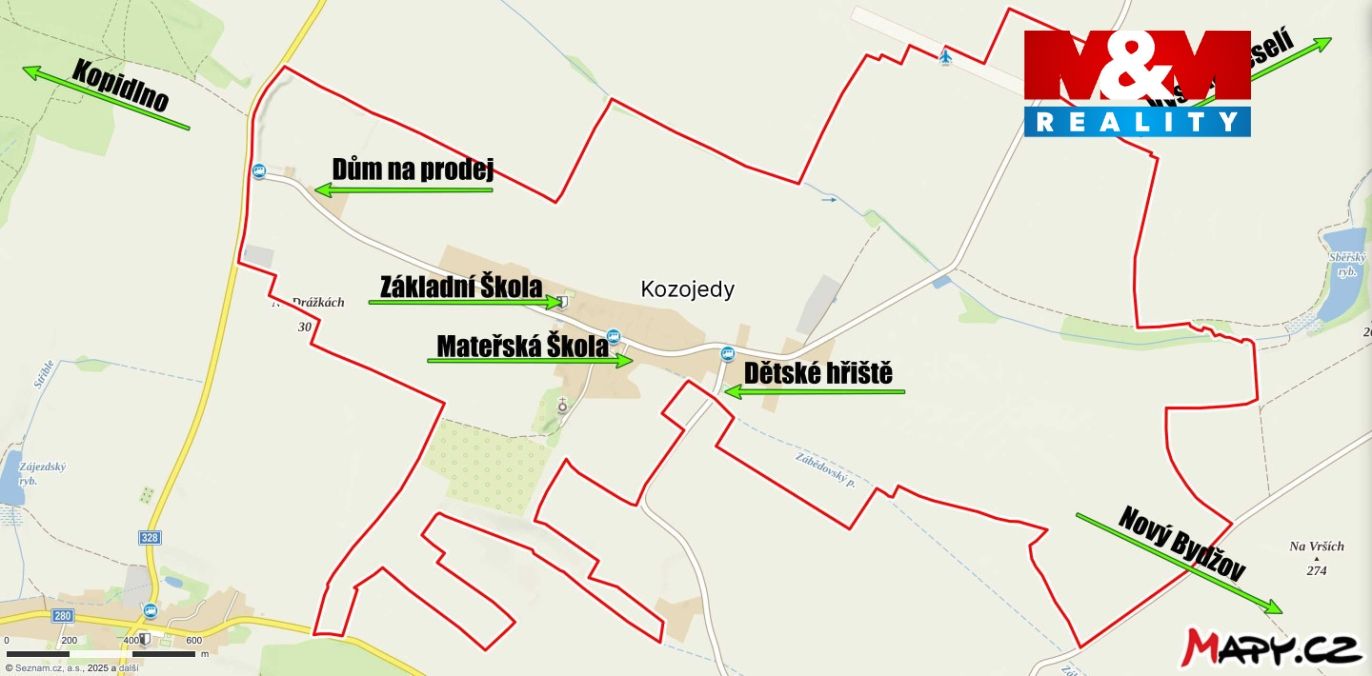 Mapa Okolí