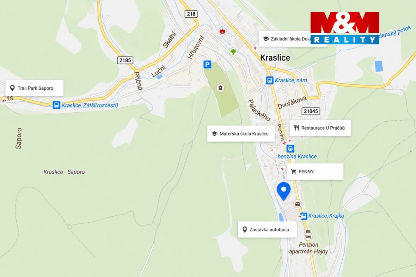Mapa okolí