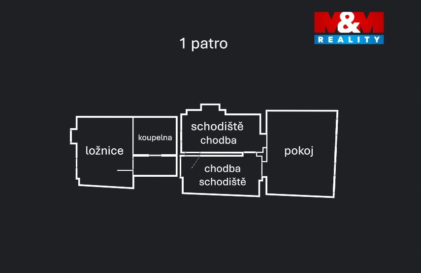 půdorys 1 patro