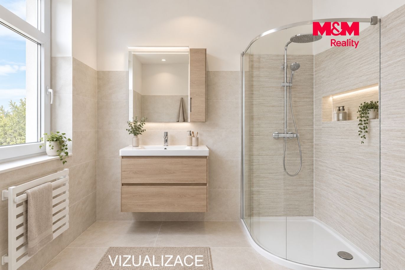 Vizualizace - koupelna 1.NP