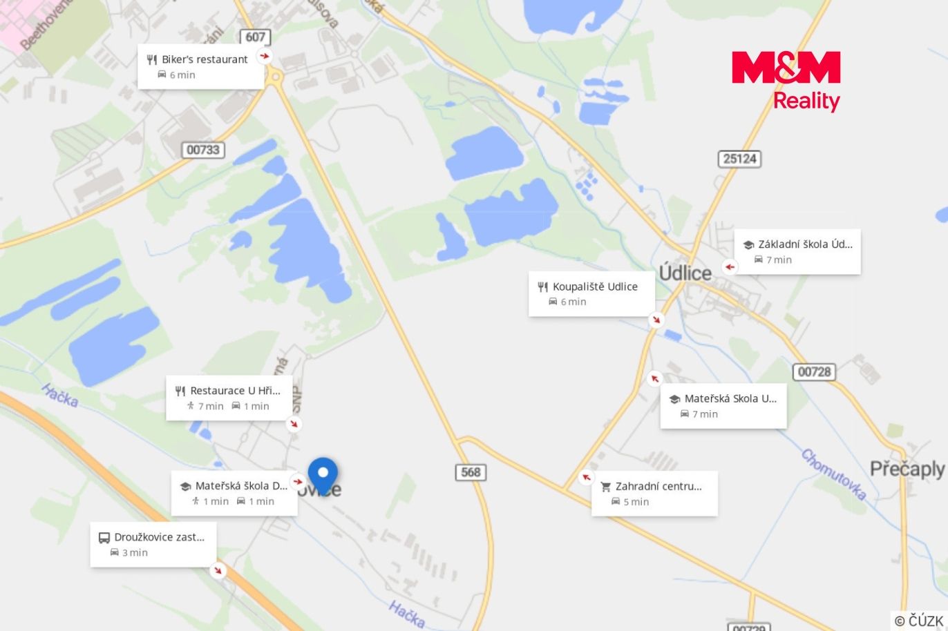mapa okolí