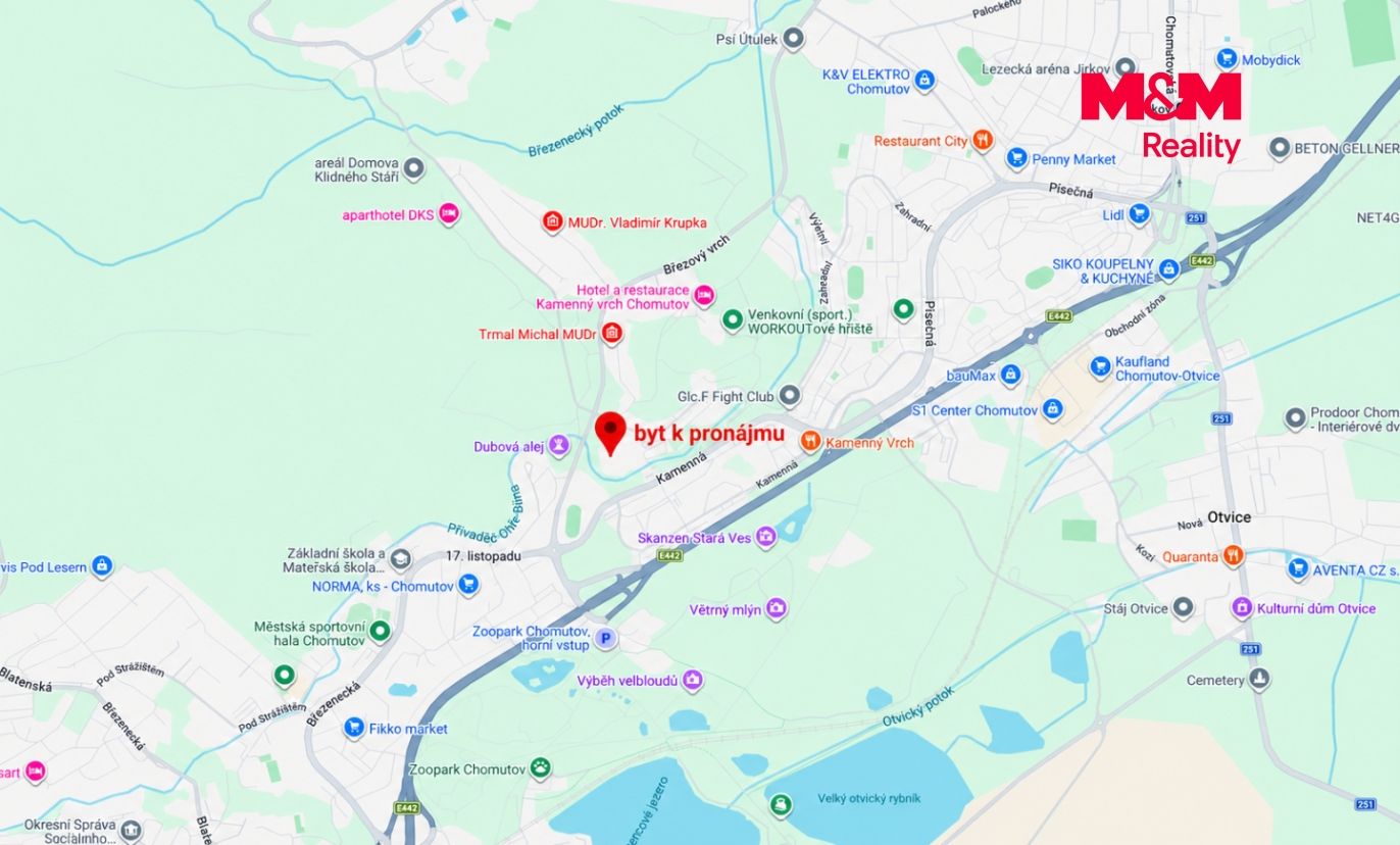 mapa okolí
