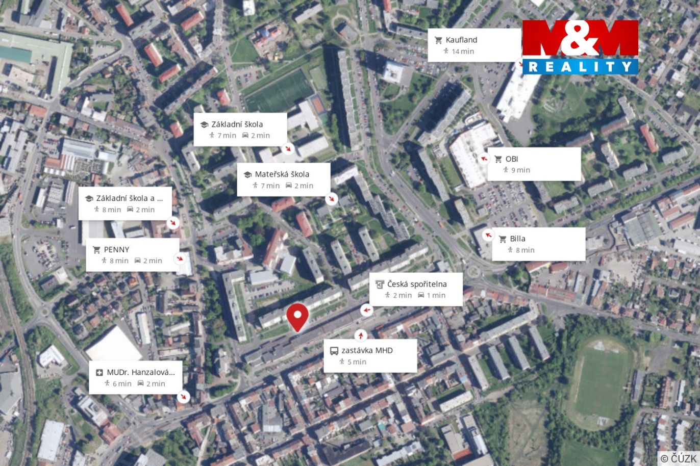 Mapa okolí