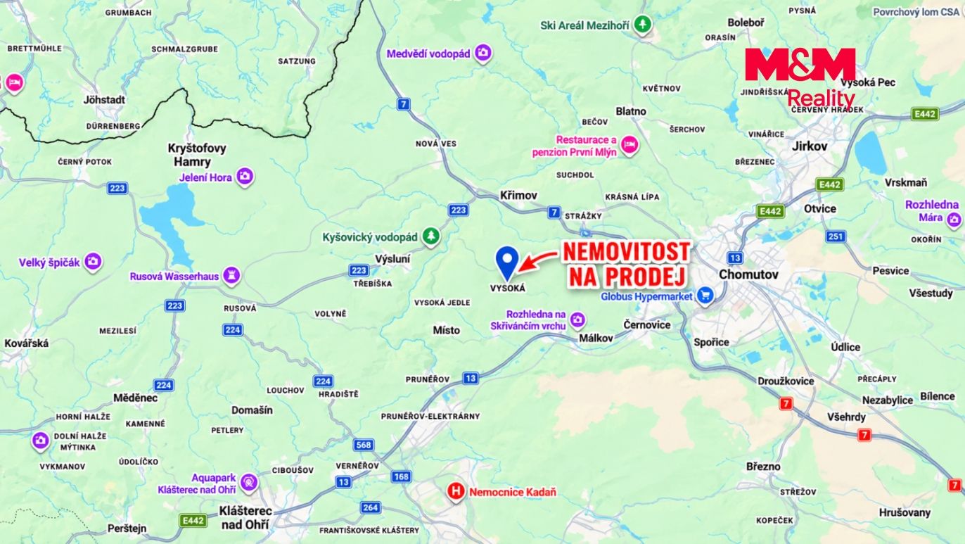 mapa okolí