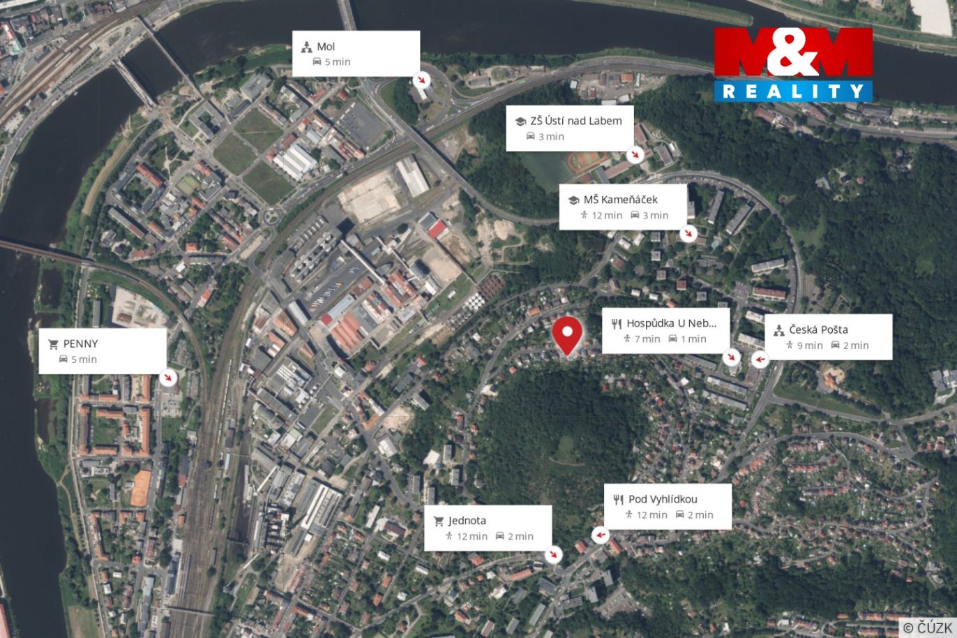 Mapa okolí
