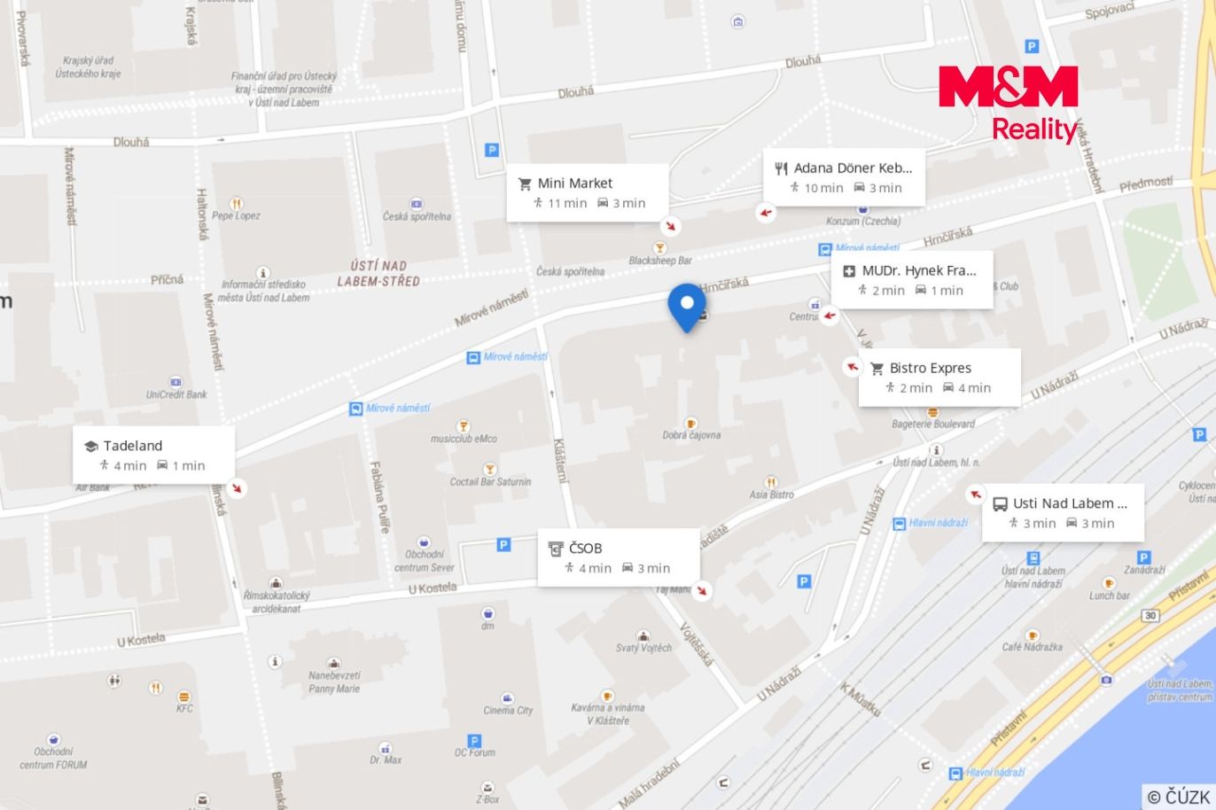 Mapa okolí