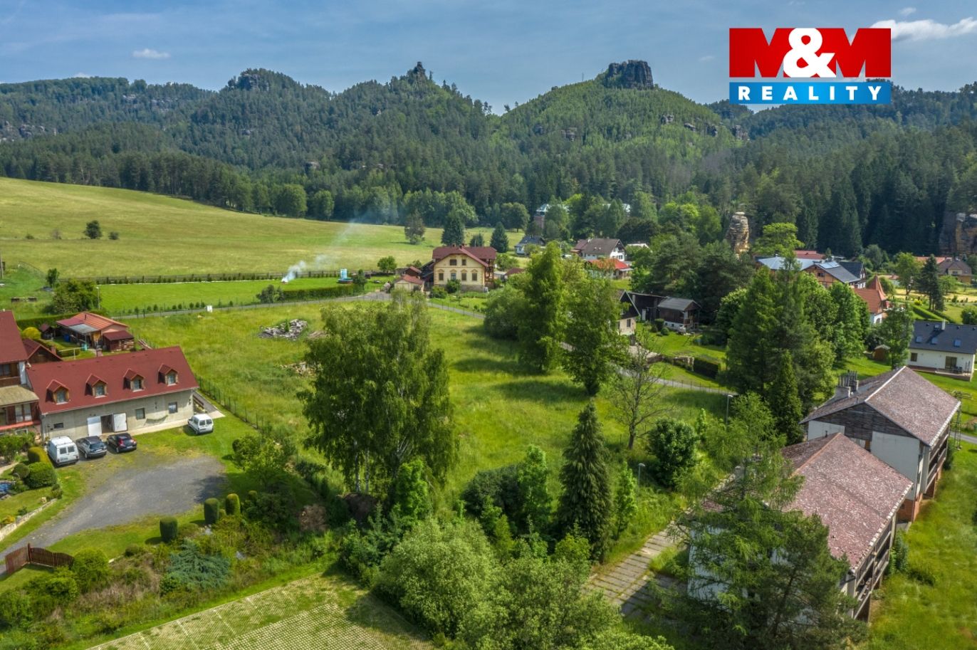 Pohled na pozemek