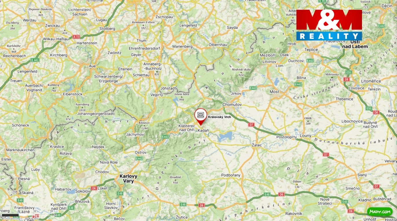 mapa okolí