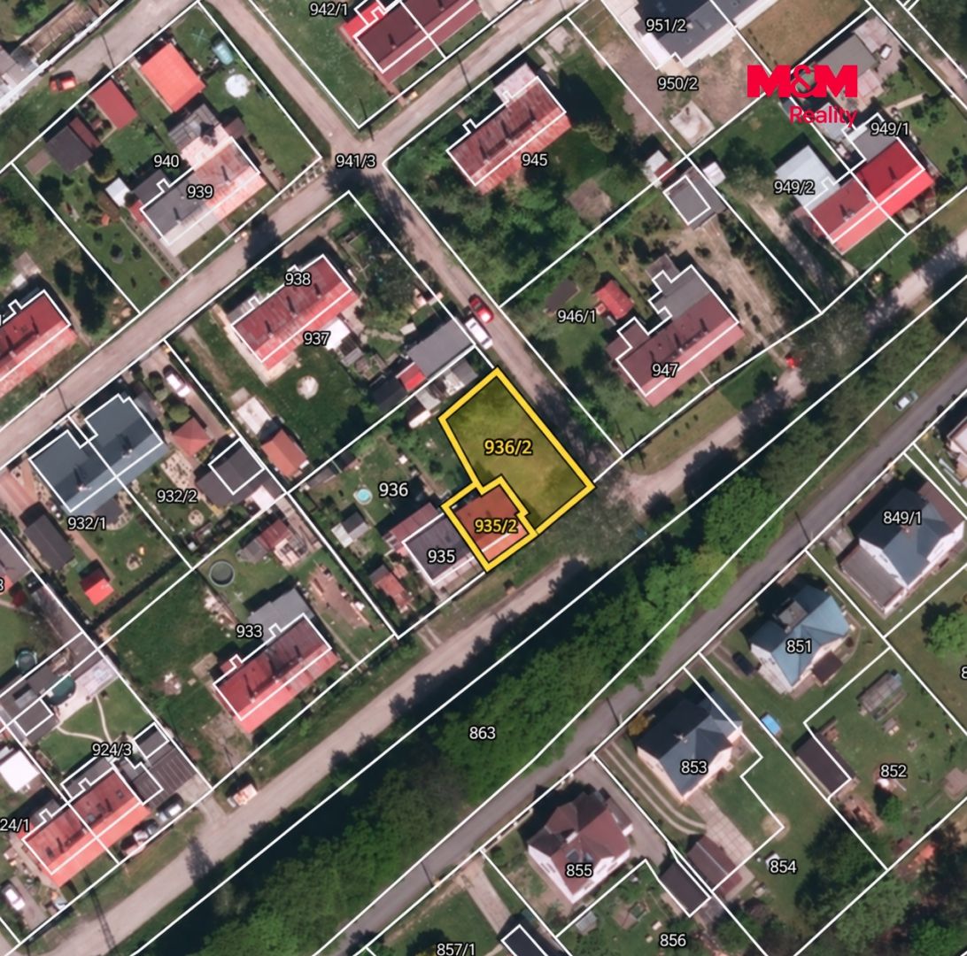 Katastrální mapa s vyznačenou parcelou 936_2.png