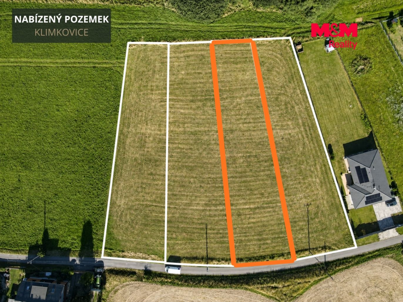Ohraničení nabízeného pozemku