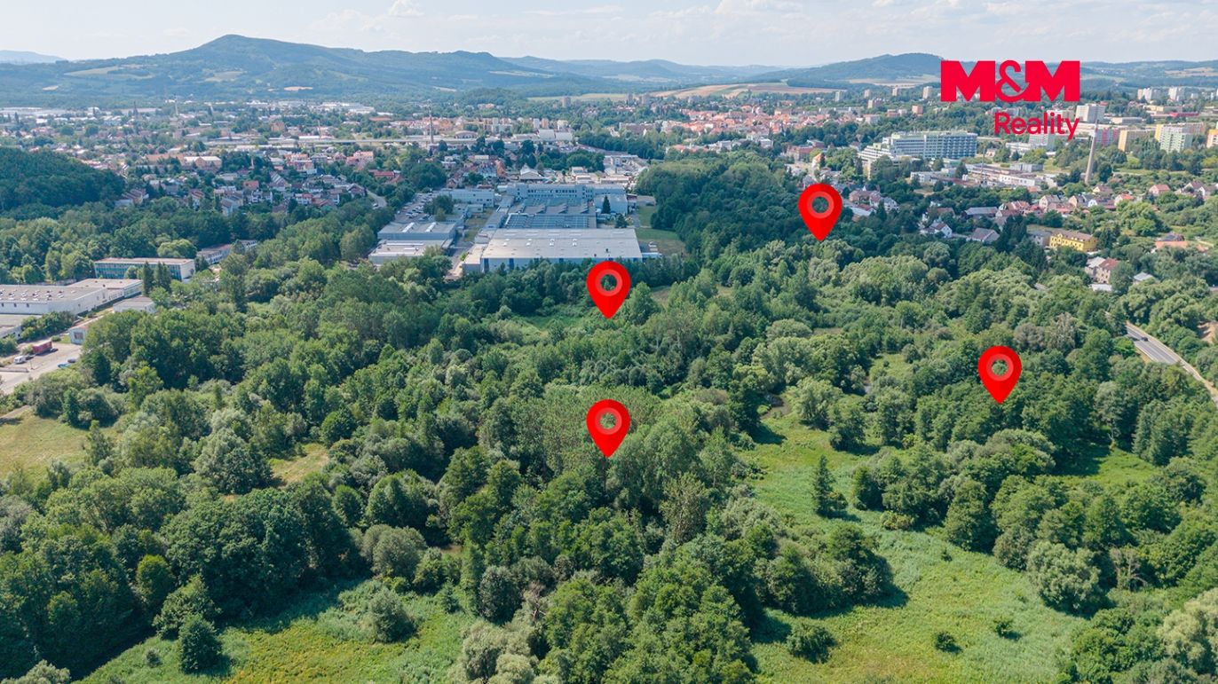 pohled na pozemky 