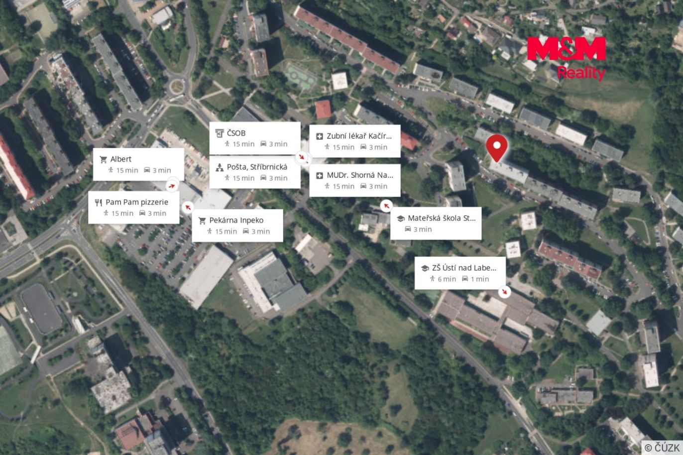 mapa okolí