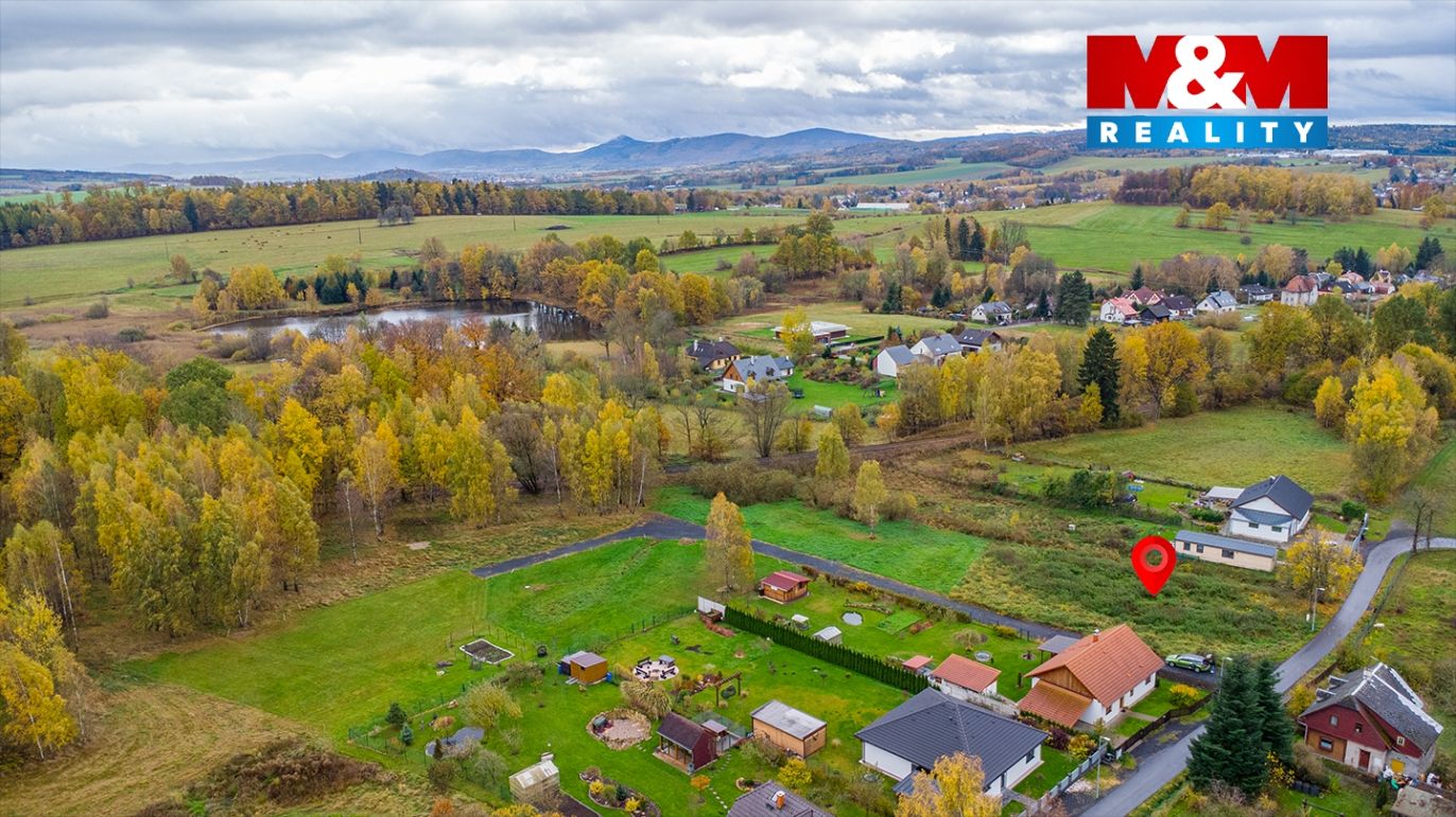 pohled na pozemek