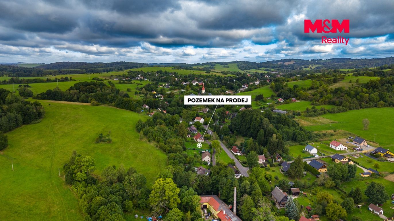 pohled na pozemek + okolí 