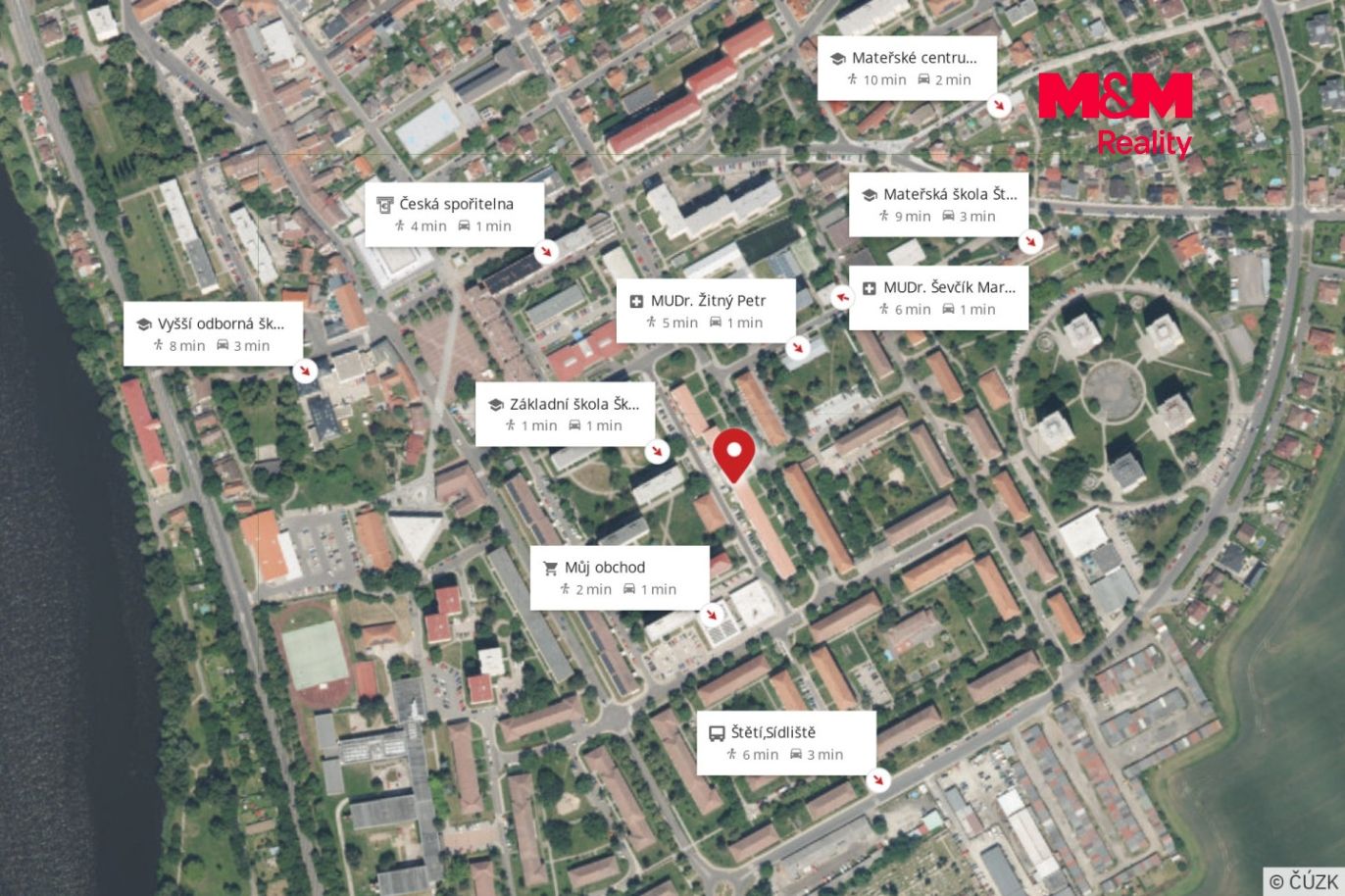 Mapa okolí