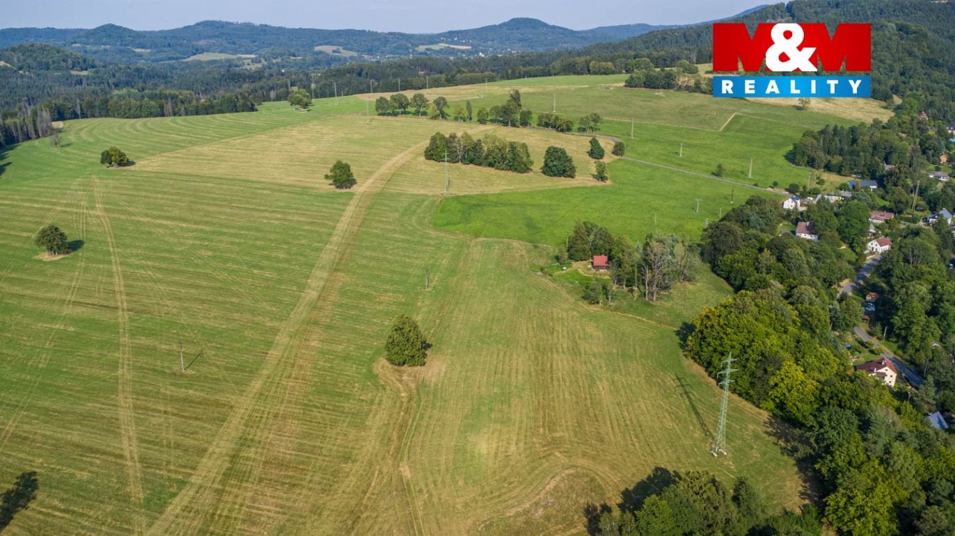 pohled na pozemky