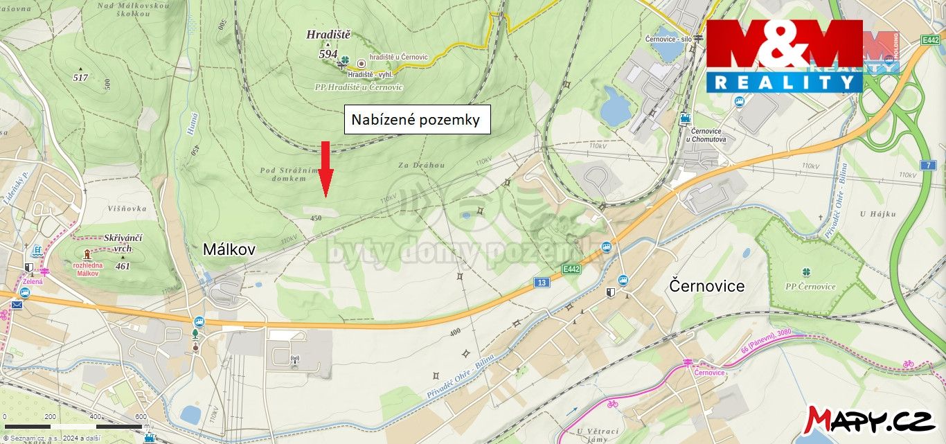 mapa okolí