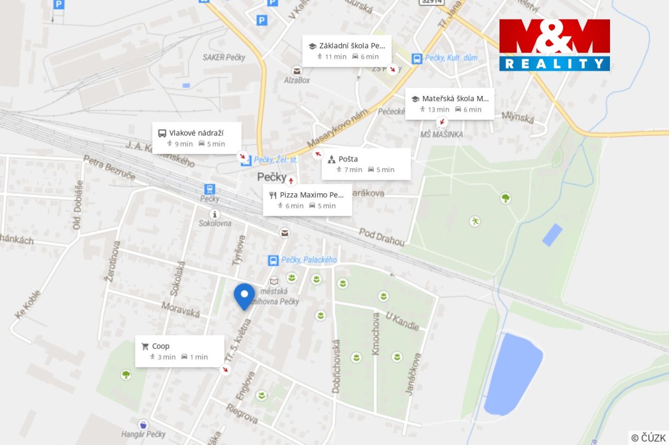 Mapa okolí