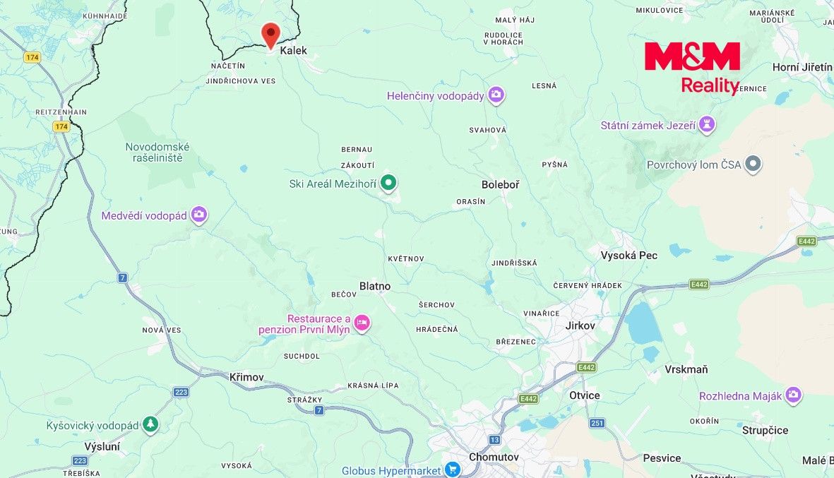 mapa okolí