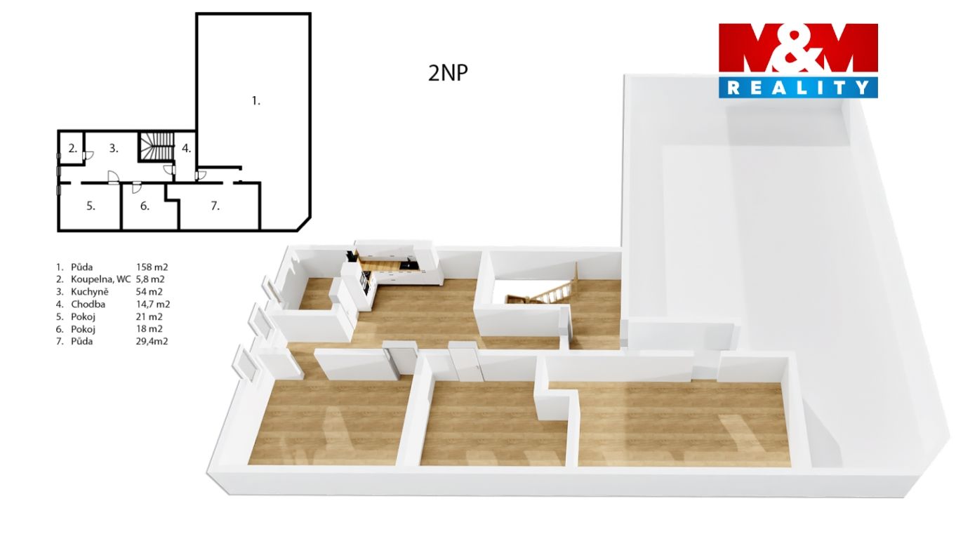 Půdorys 2 NP