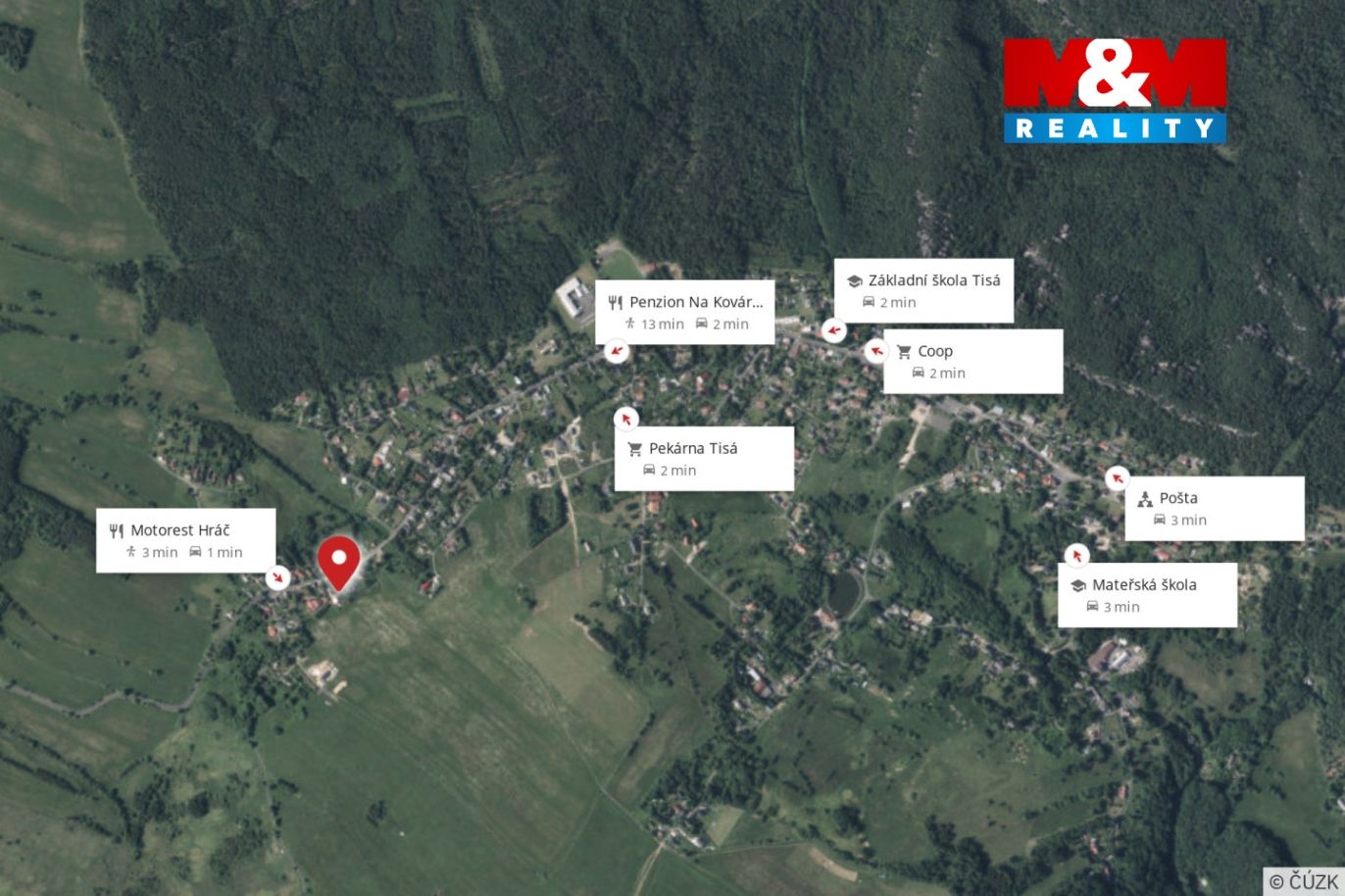 Mapa okolí