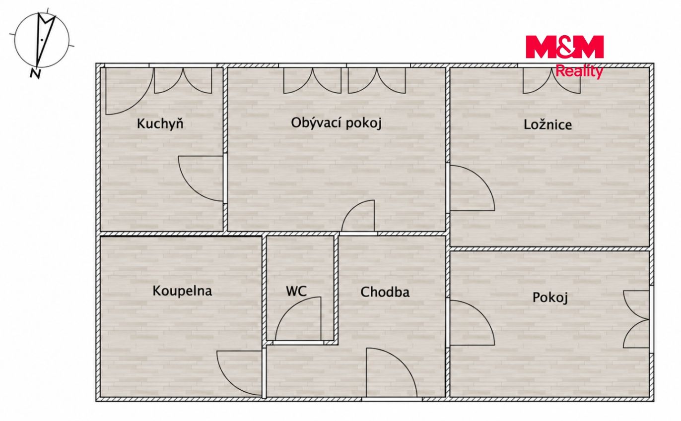 955866 - Pronájem bytu 3+1, 69 m², Praha, ul. Jablonecká