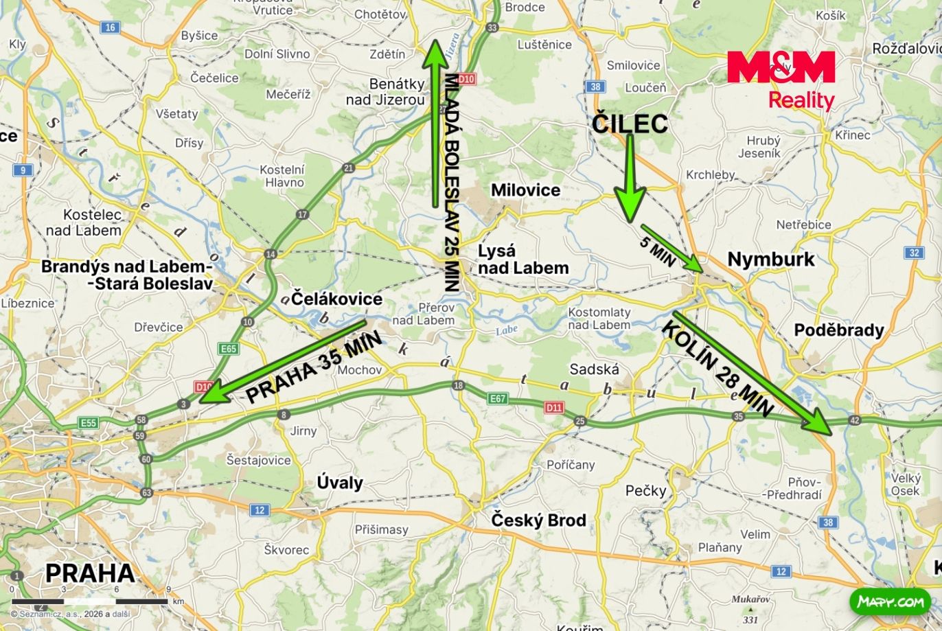 Mapa okolí