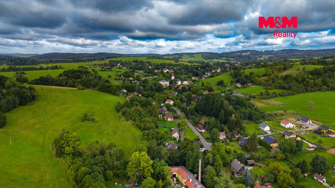 pohled na pozemek + okolí 