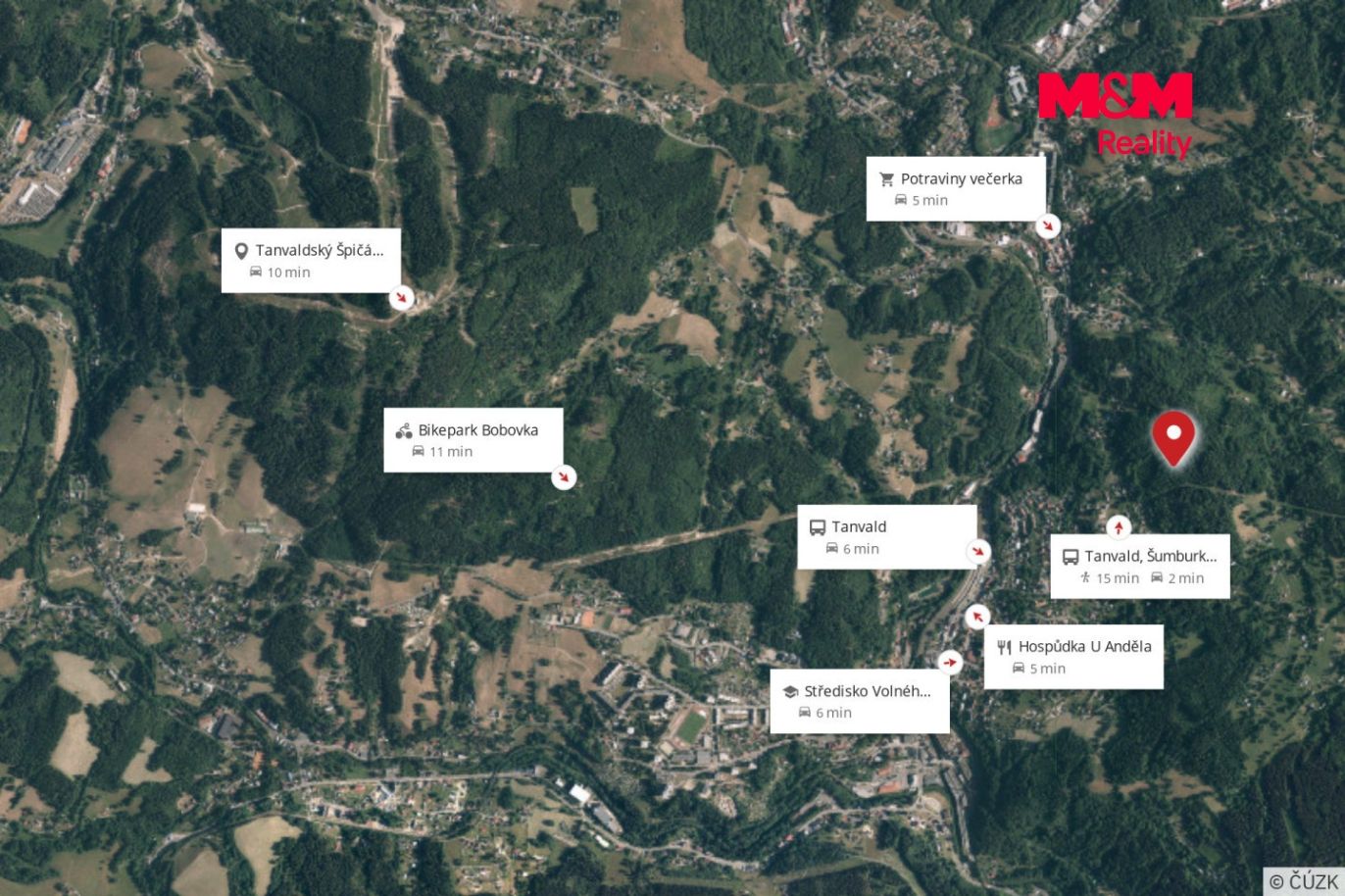 Mapa okolí