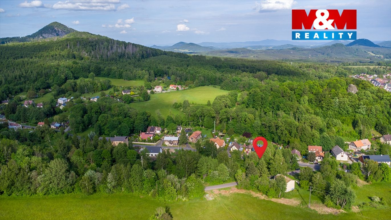pohled na pozemek