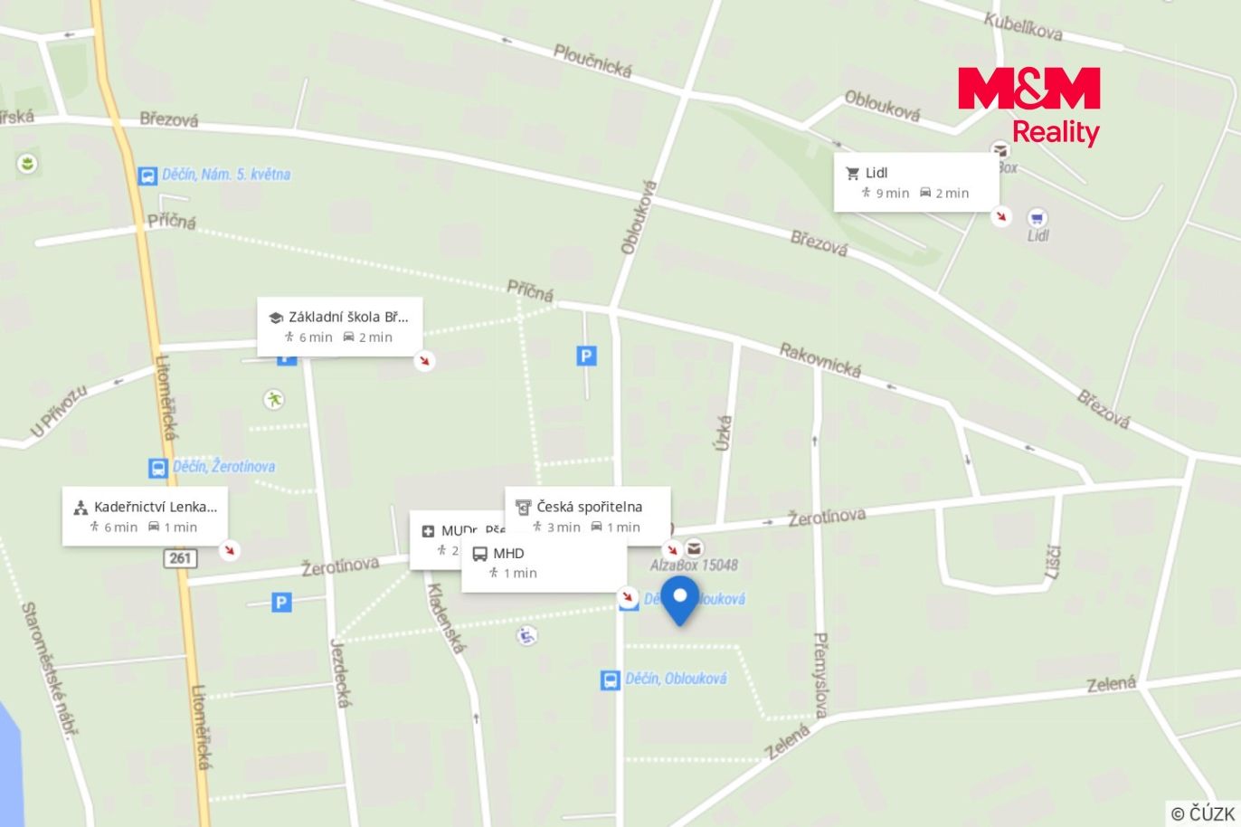 Mapa okolí