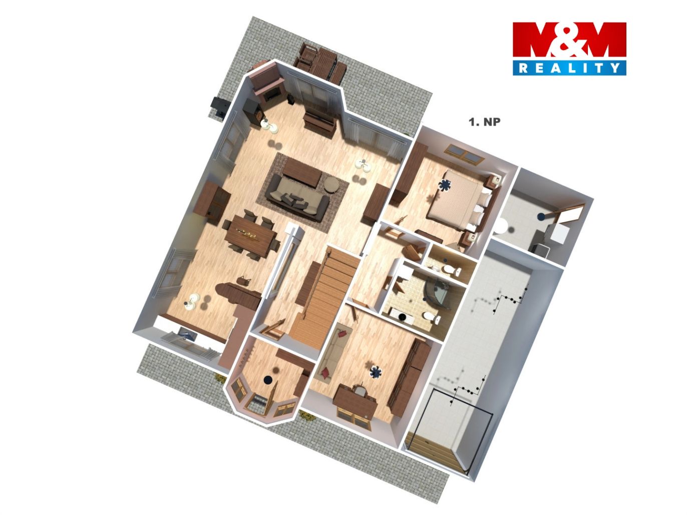 Pronájem rodinného domu, 220 m², Praha, ul. Markvartická