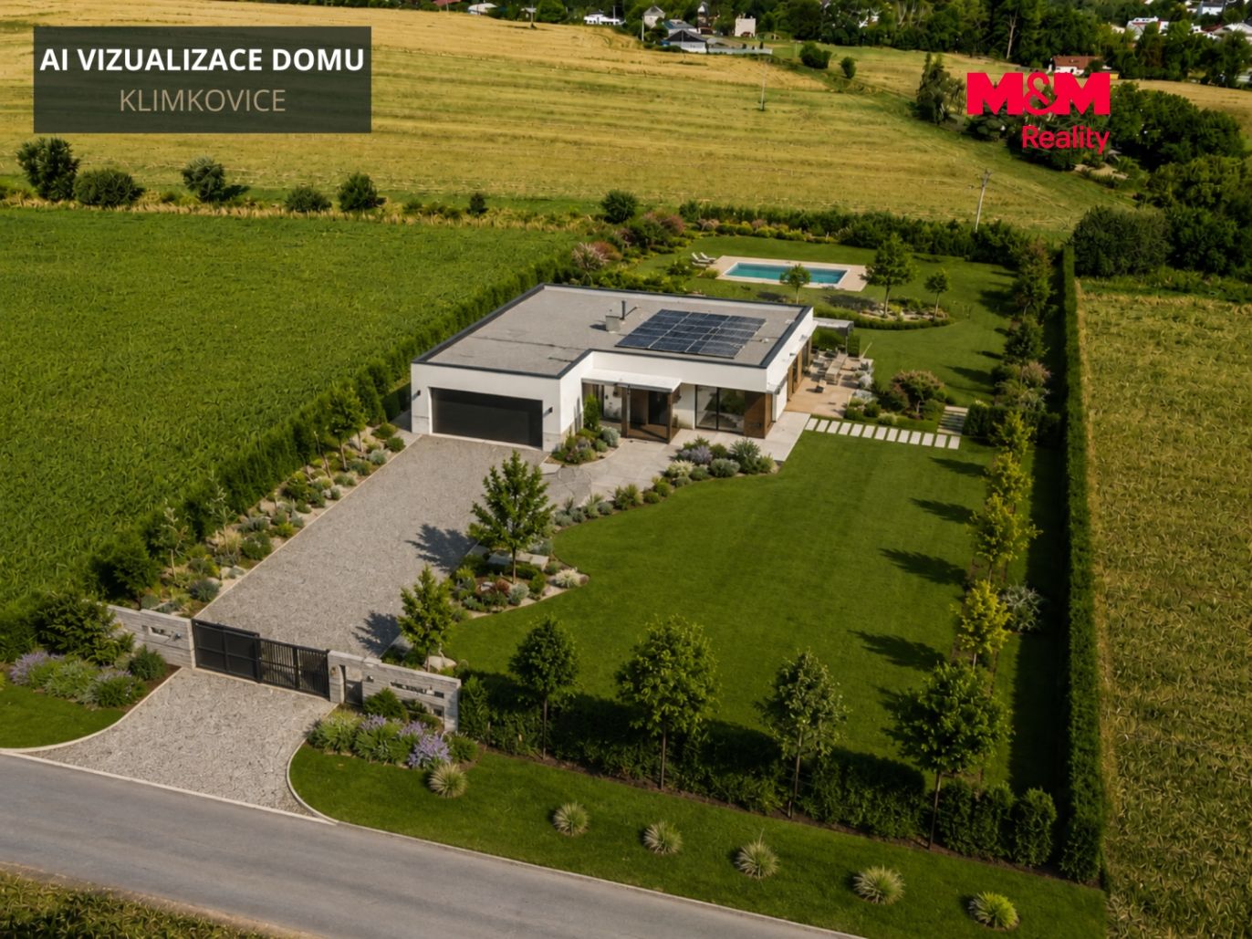 AI vizualizace možné stavby