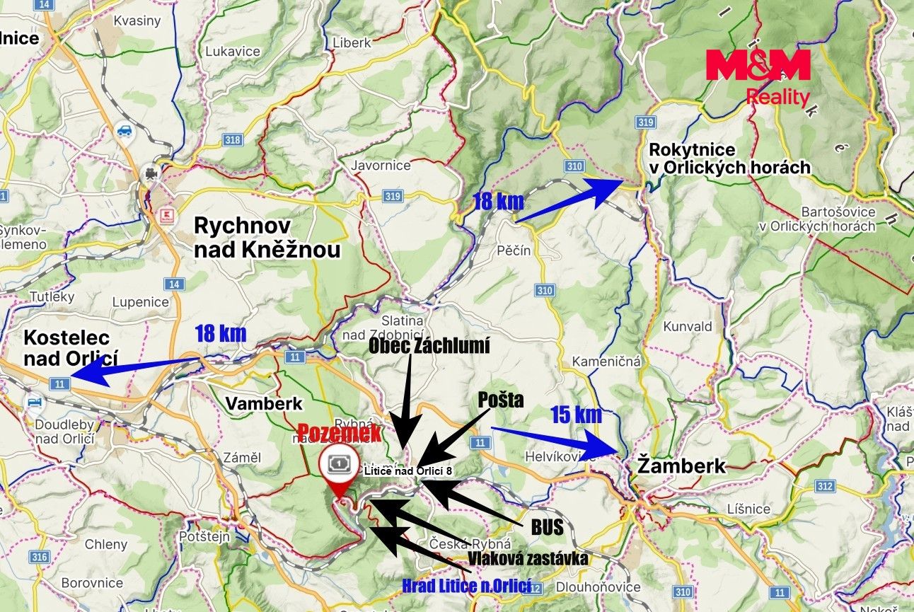 Mapa okolí