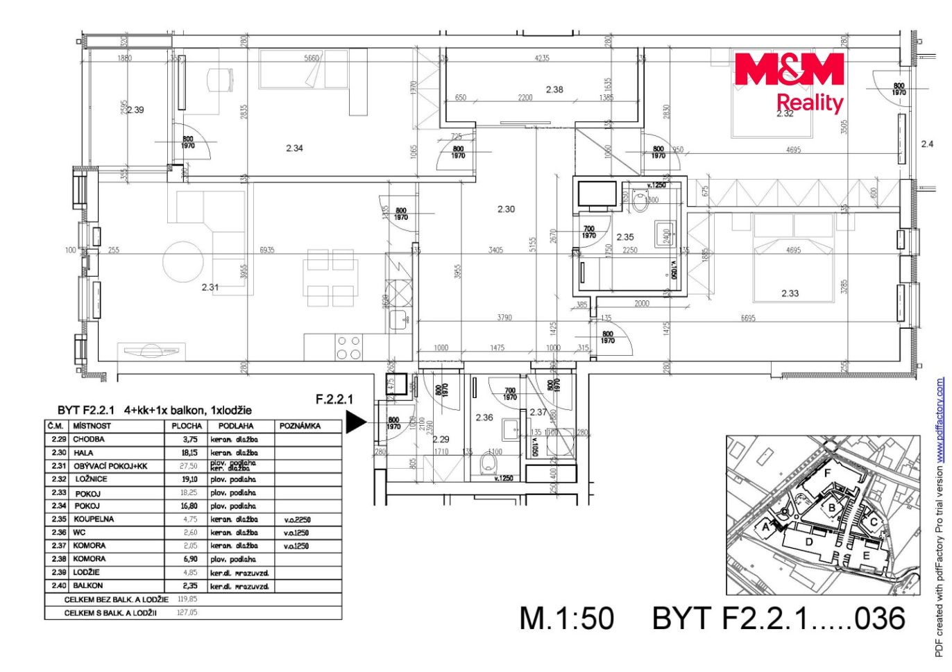 Pronájem bytu 4+kk, 120 m², Říčany, ul. Na Fialce