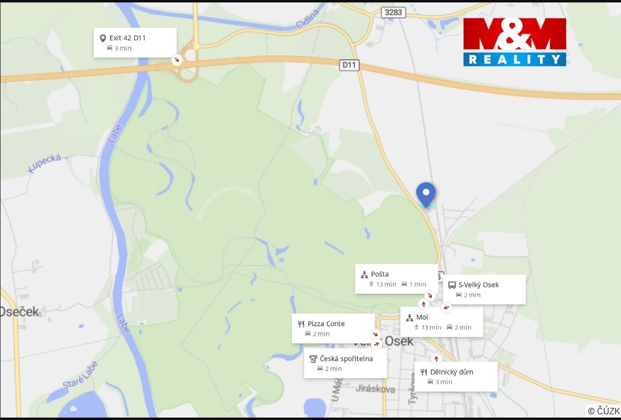 Mapa okolí