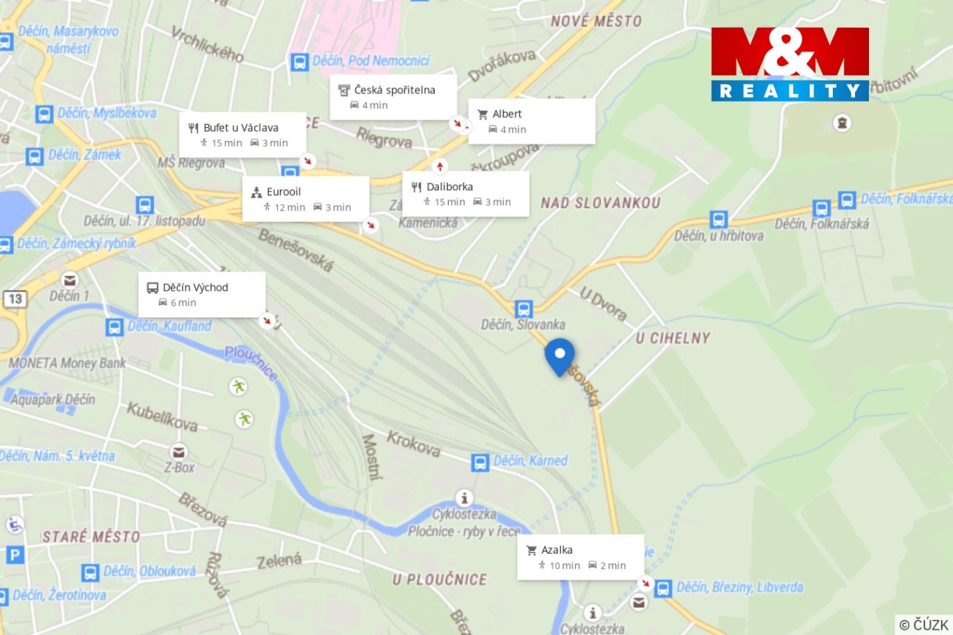 Mapa okolí