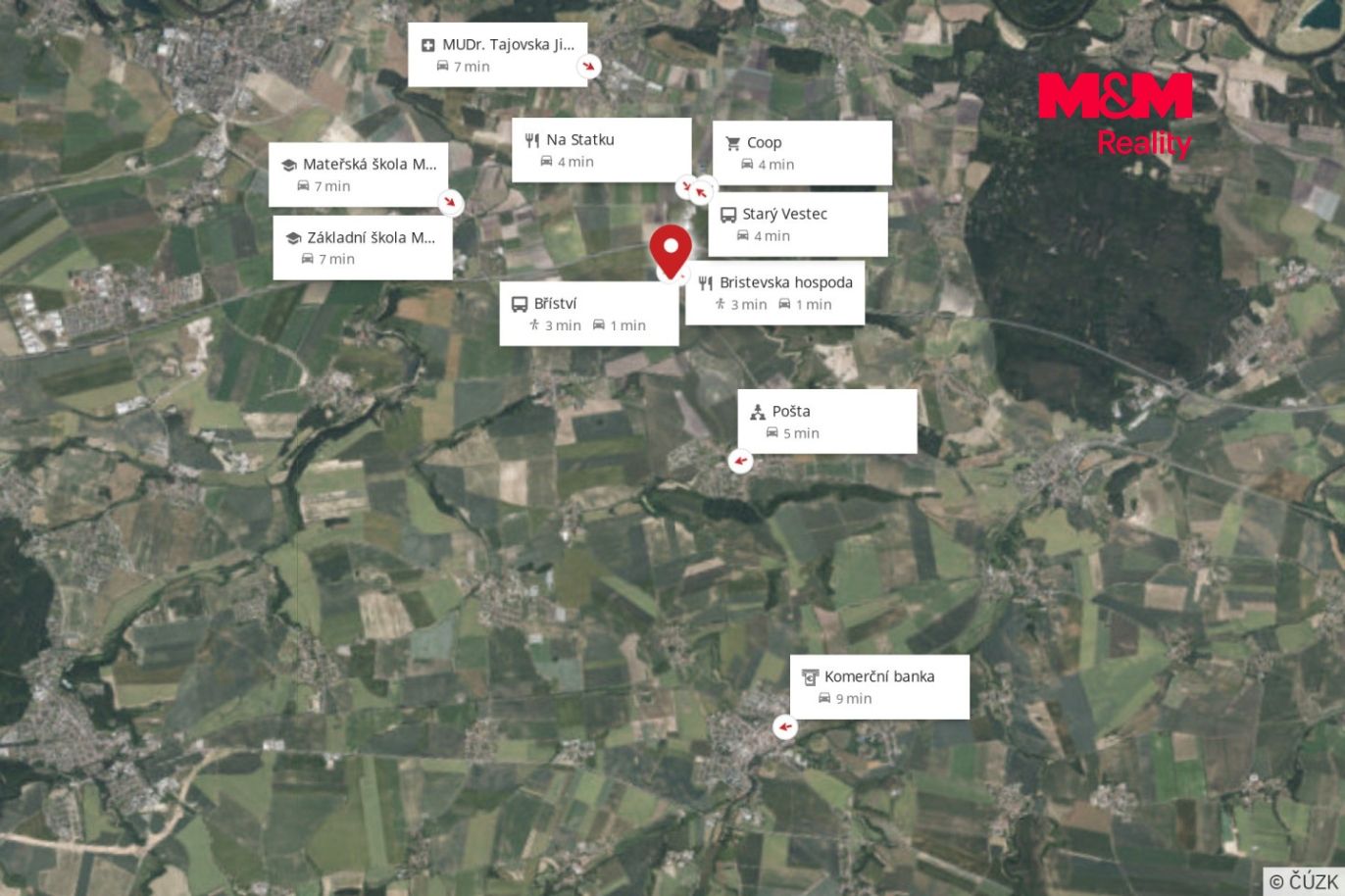 Mapa okolí