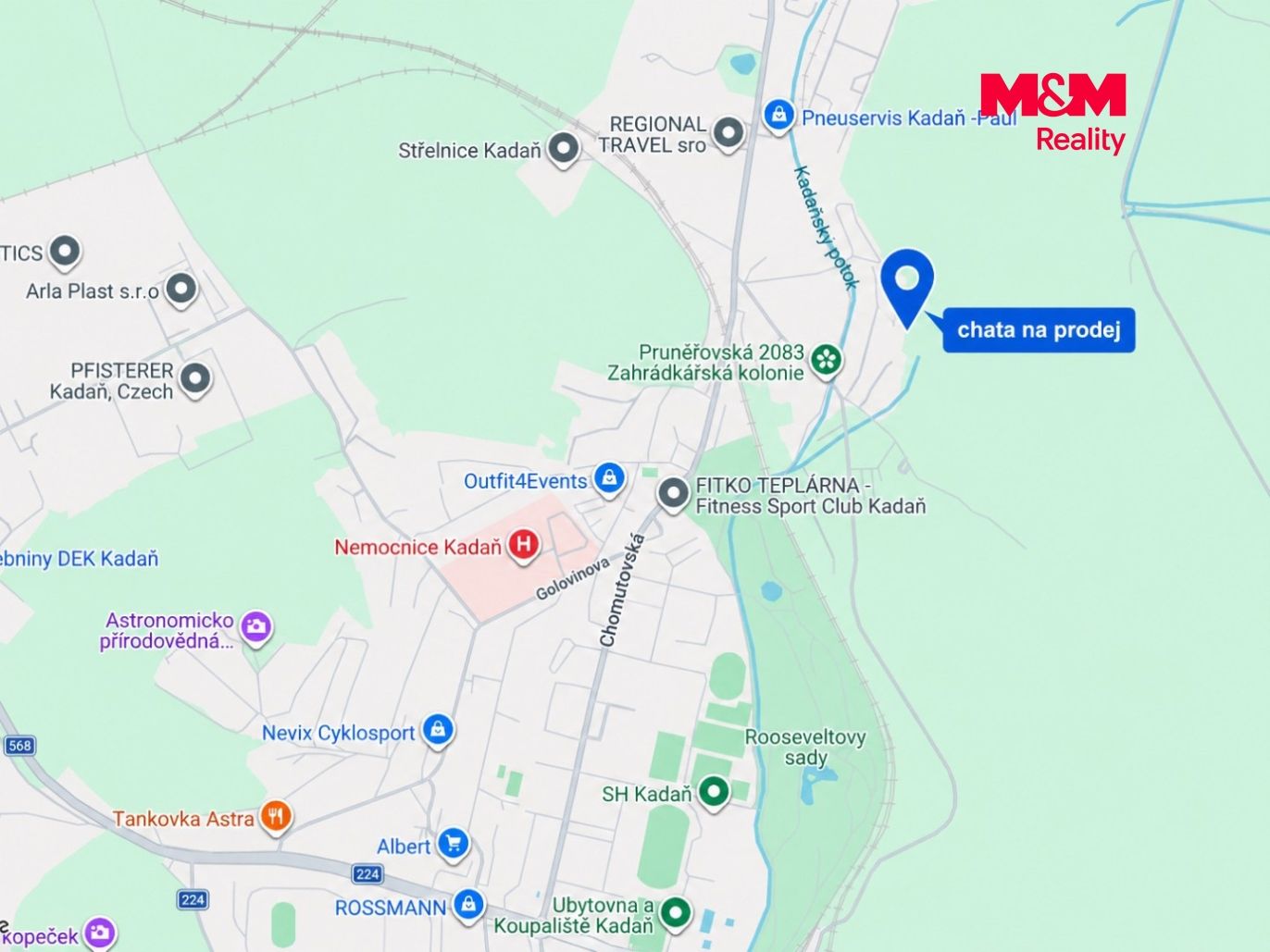mapa okolí