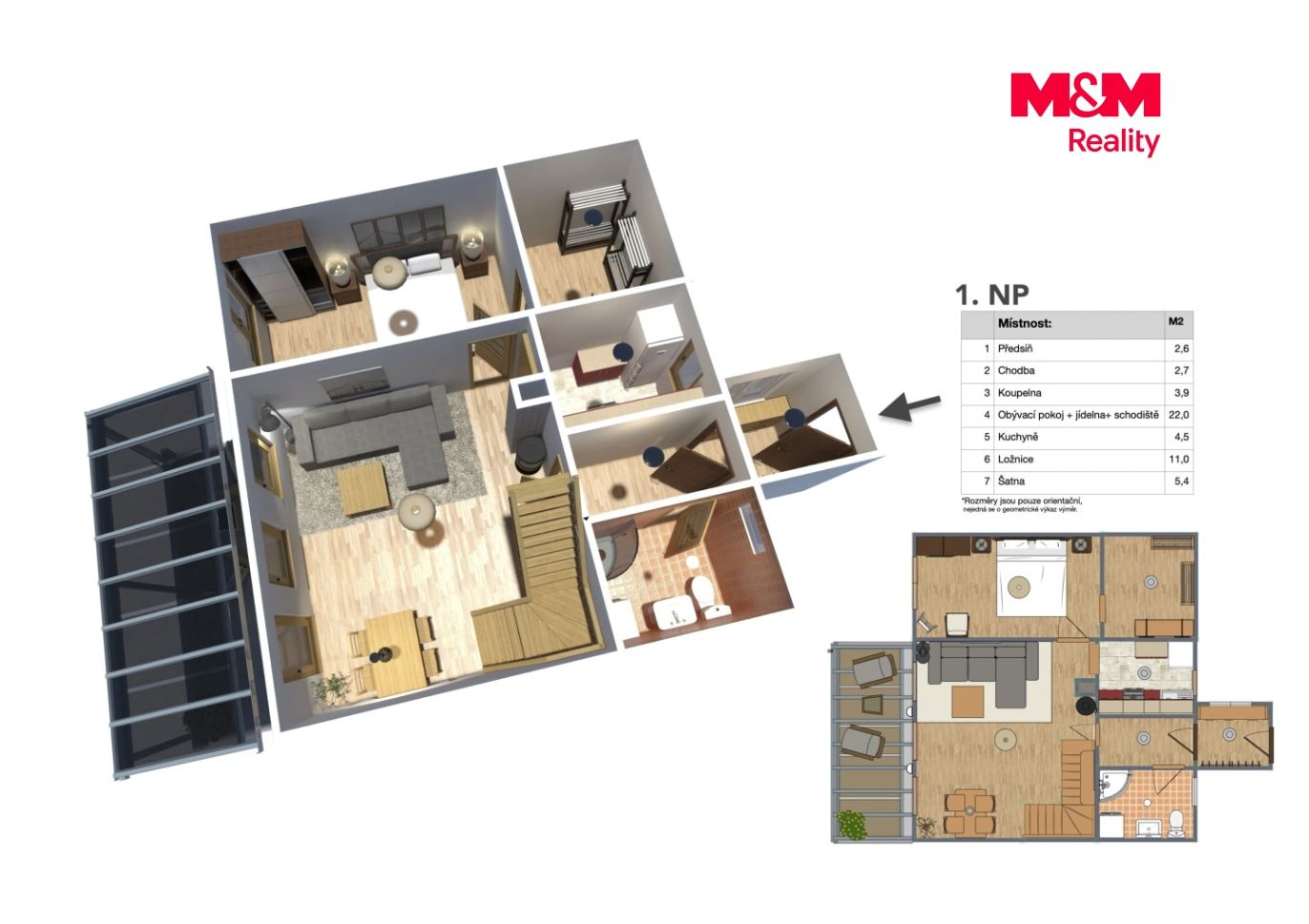 Prodej rodinného domu, 66 m², Jirny, ul. Pod Lesem IV
