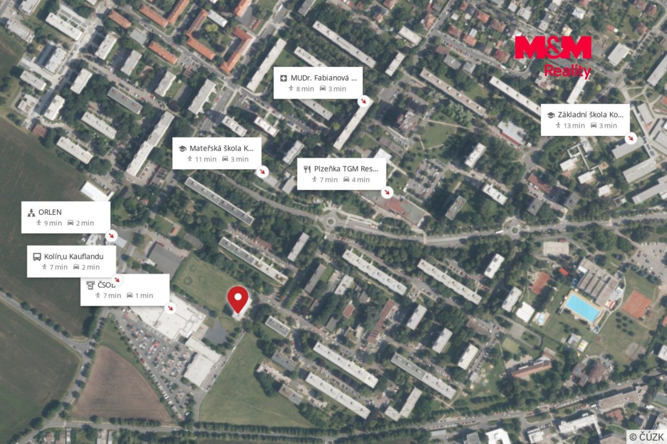 Mapa okolí