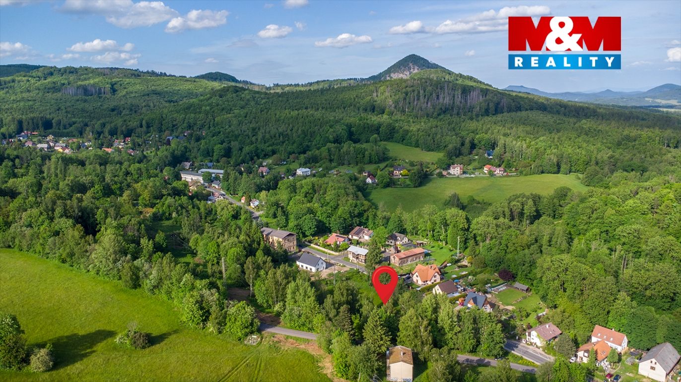 pohled na pozemek