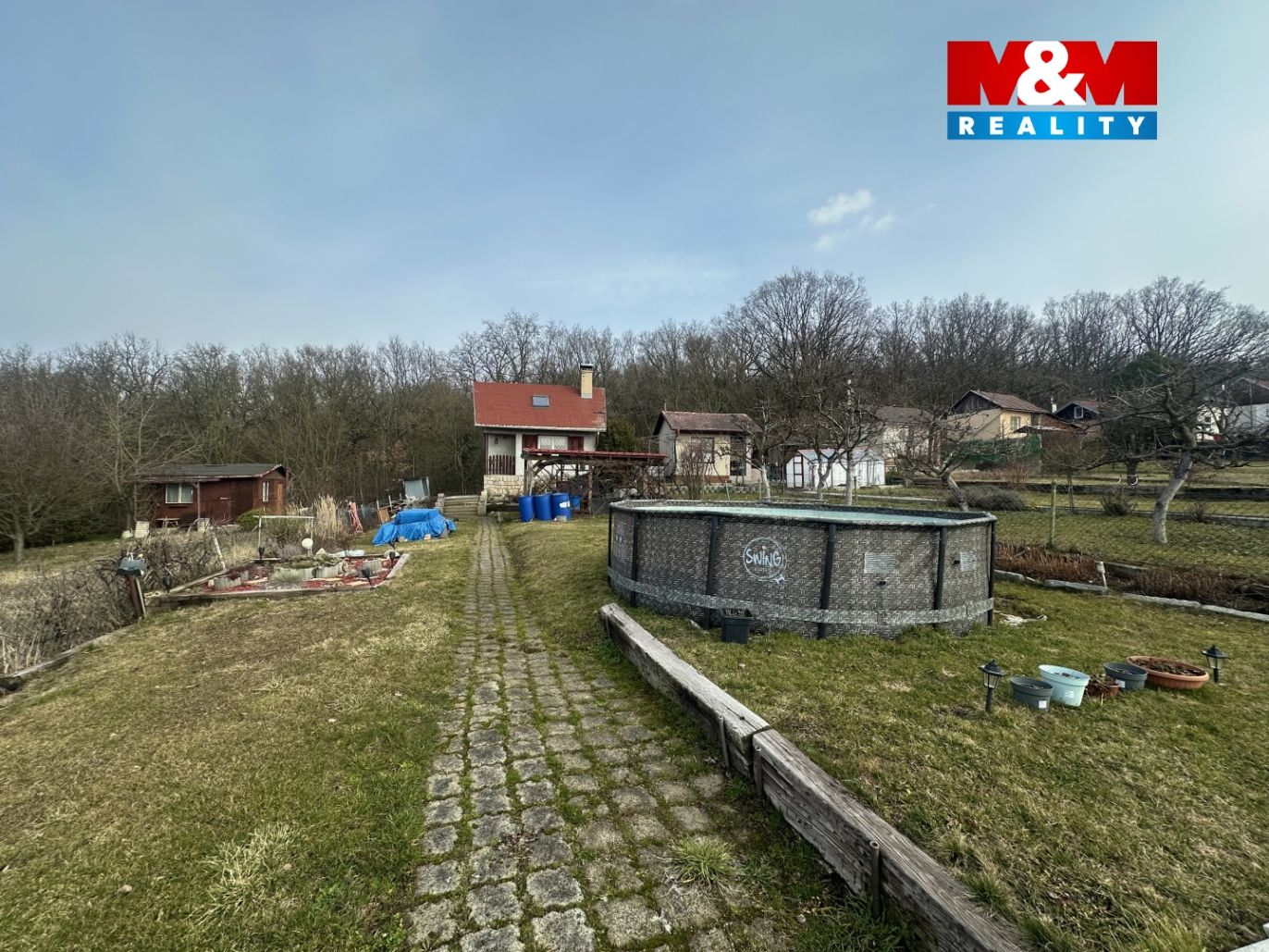 Prodej zahrady s chatou, 416 m², Údlice